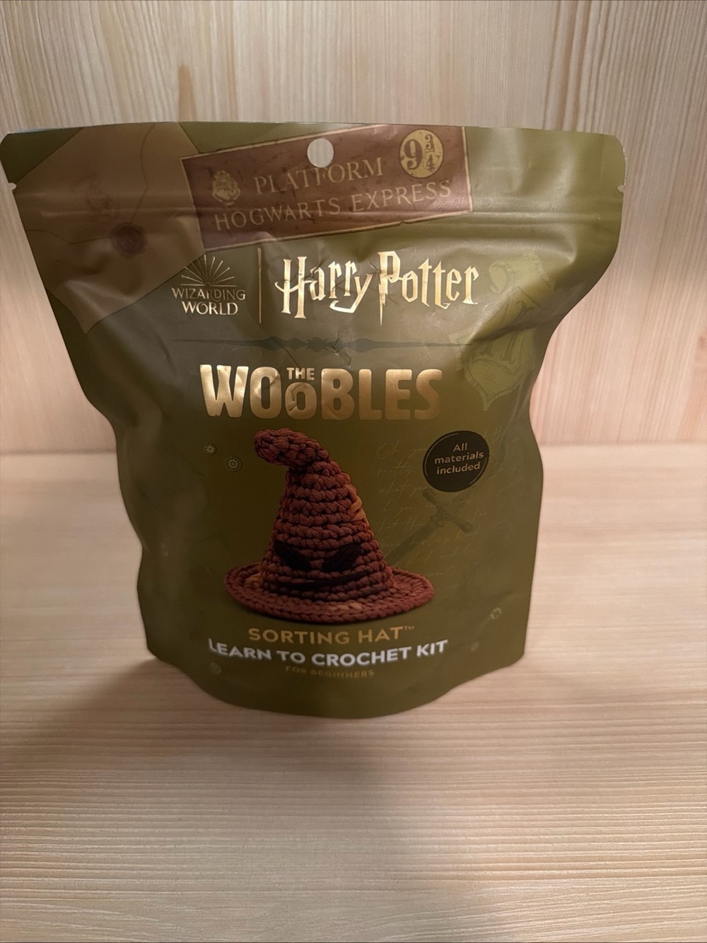 Harry Potter The Woobles Sorting Hat Learn to Crochet Kit - Green